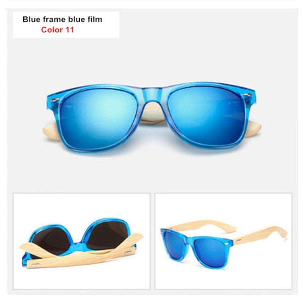 Oulylan Vintage Wooden Leg Sunglasses Men Women Luxury Brand Designer Bamboo Sun Glasses Ladies Retro UV400 Driving Goggles