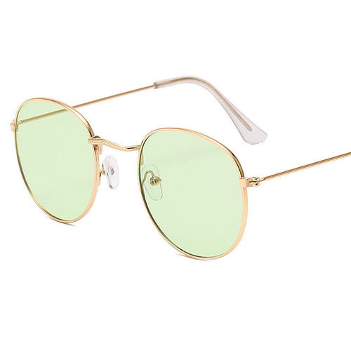LeonLion 2019 Classic Small Frame Round Sunglasses Women/Men Brand Designer Alloy Mirror Sun Glasses Vintage Modis Oculos