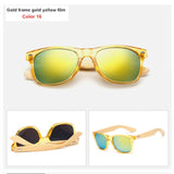 Oulylan Vintage Wooden Leg Sunglasses Men Women Luxury Brand Designer Bamboo Sun Glasses Ladies Retro UV400 Driving Goggles