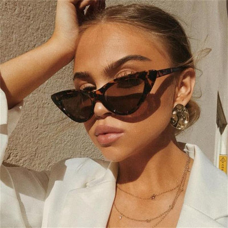 AEVOGUE Sunglasses Women Rectangle Frame Transparent Brand Designer Retro Sun Glasses Unisex Square Brown UV400 AE0664