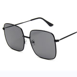 RBRARE Luxury Square Sunglasses Women Brand Designer Retro Alloy Frame Big Sun Glasses Vintage Gradient Male Oculos Feminino