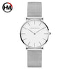 Japan Quartz Movement High Quality 36mm hannah Martin Women Stainless Steel Mesh Rose Gold Waterproof Ladies Watch Dropshipping